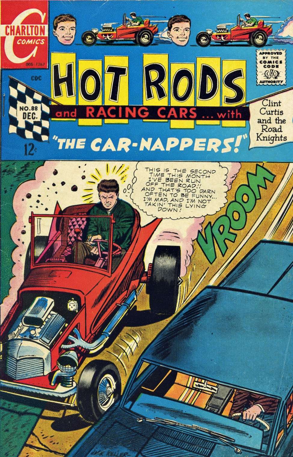 Comic Book Cover For Hot Rods and Racing Cars 88