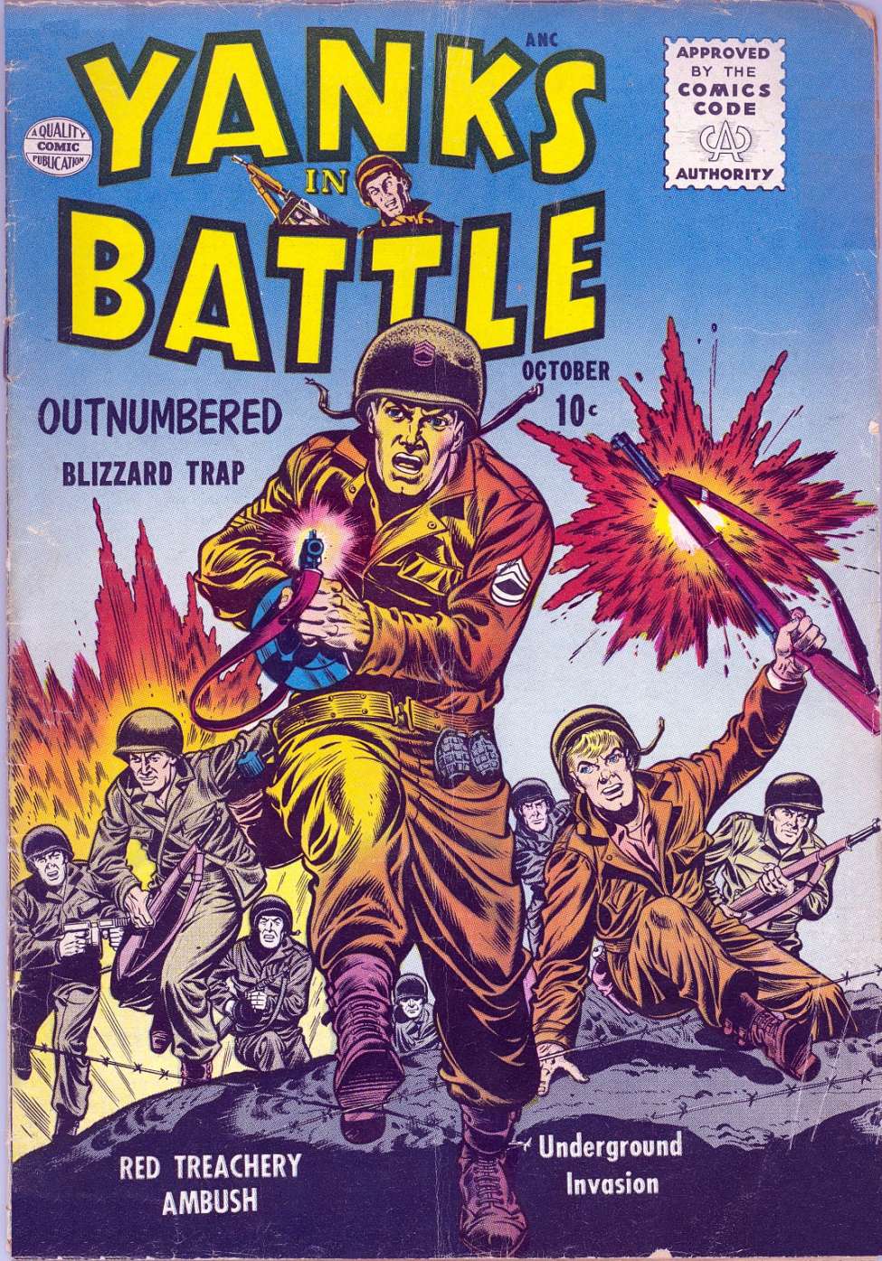 Comic Book Cover For Yanks In Battle 2