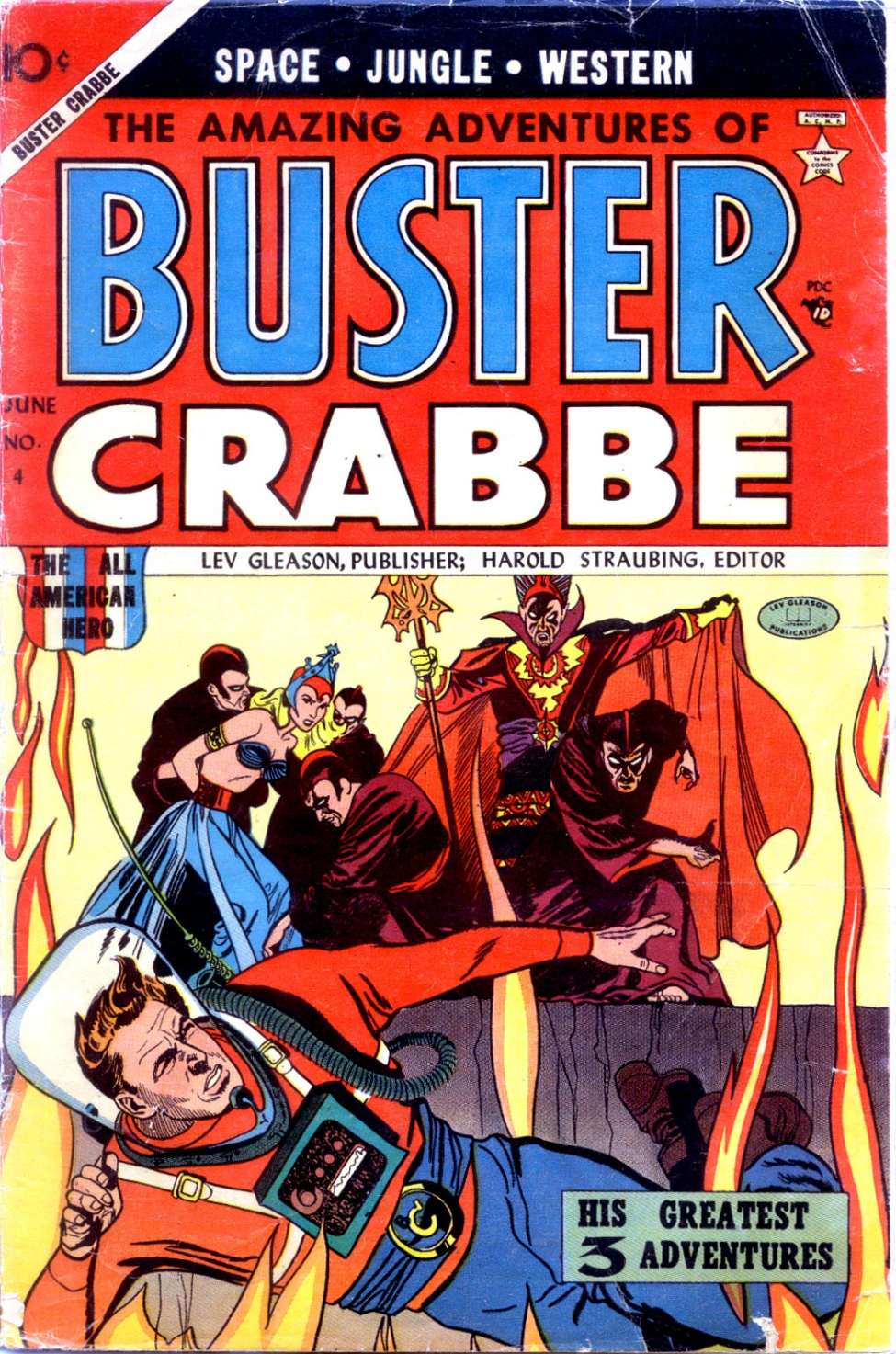 Book Cover For The Amazing Adventures of Buster Crabbe 4