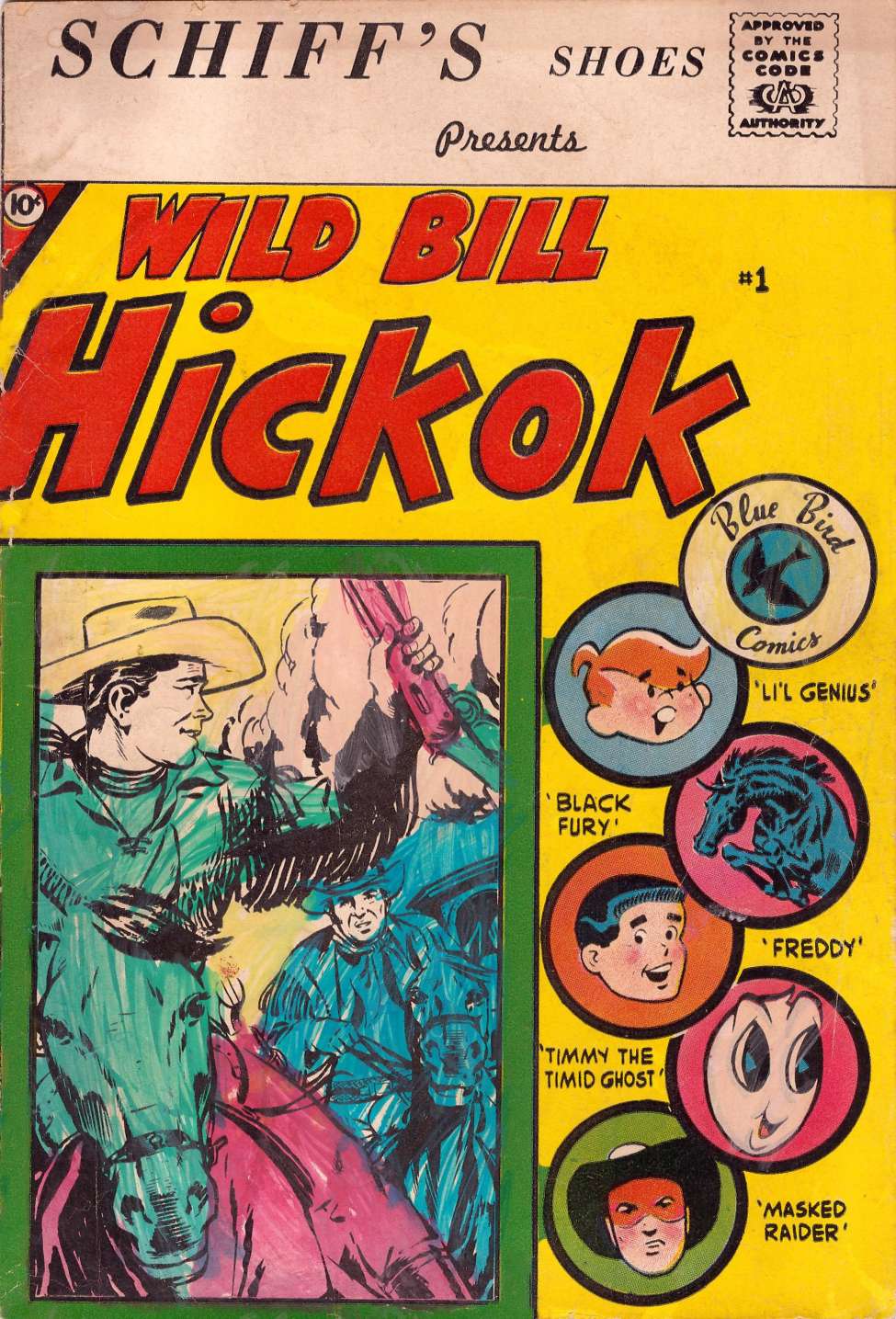 Comic Book Cover For Wild Bill Hickok 1 (Blue Bird)