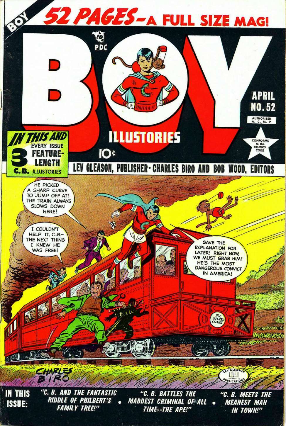 Comic Book Cover For Boy Comics 52 - Version 1