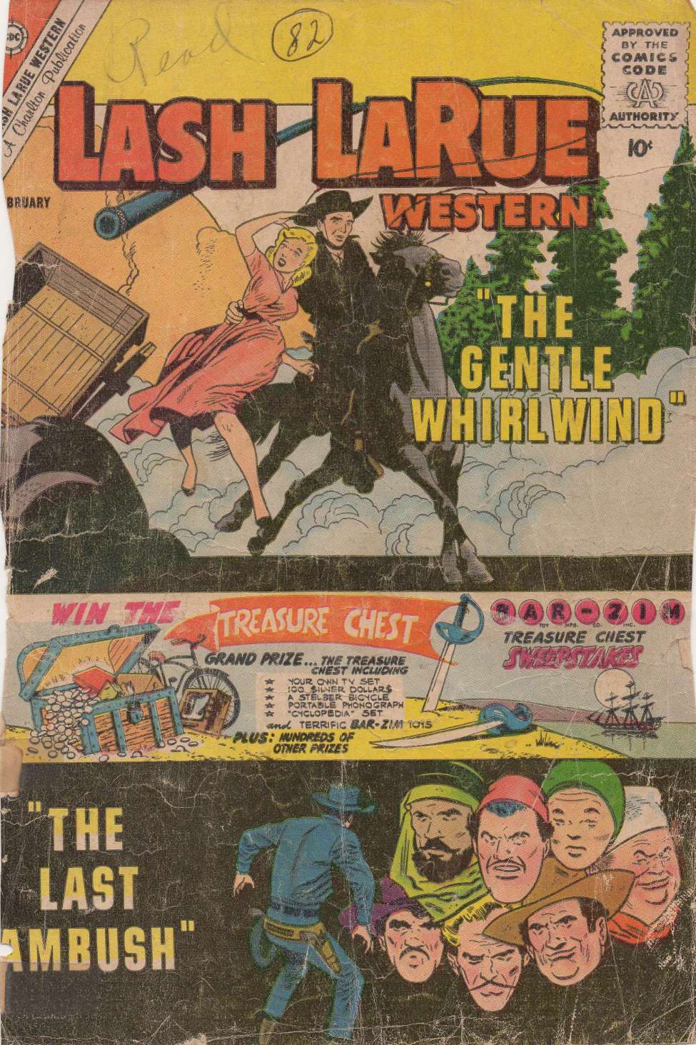 Comic Book Cover For Lash LaRue Western 82
