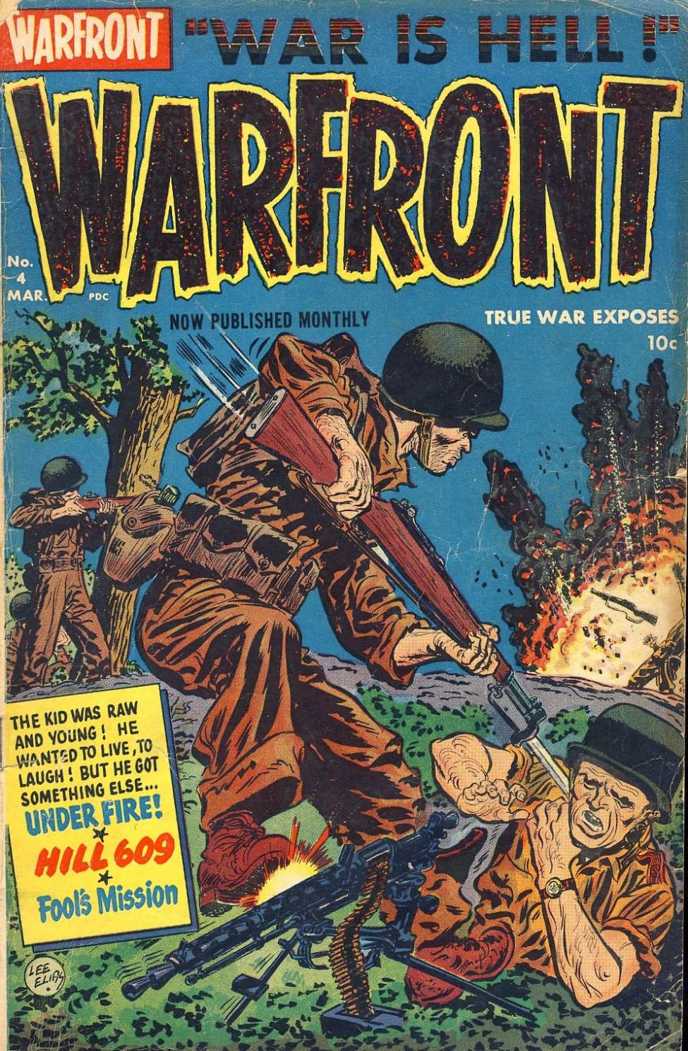 Comic Book Cover For Warfront 4