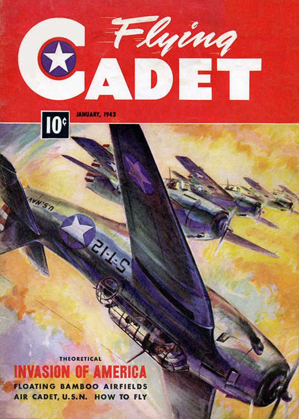 Comic Book Cover For Flying Cadet Magazine v1 1