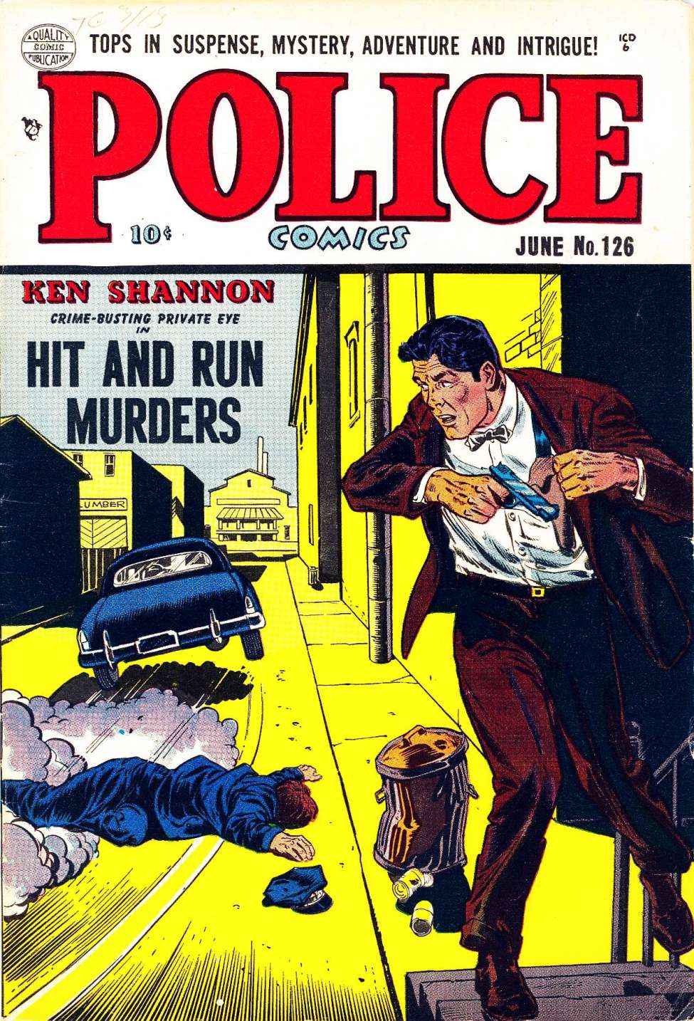 Book Cover For Police Comics 126