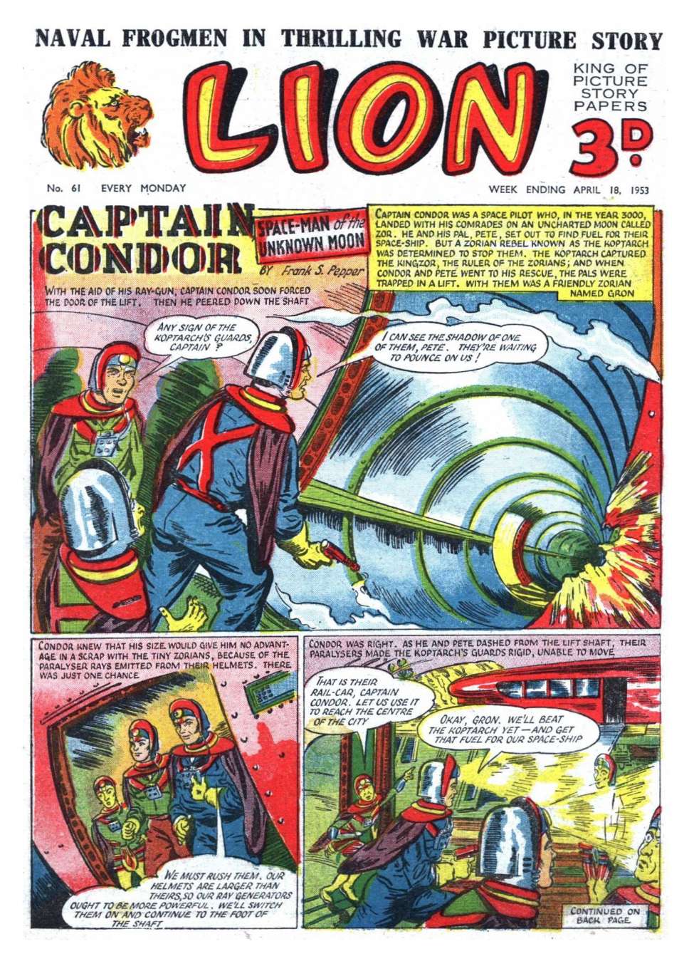 Comic Book Cover For Lion 61