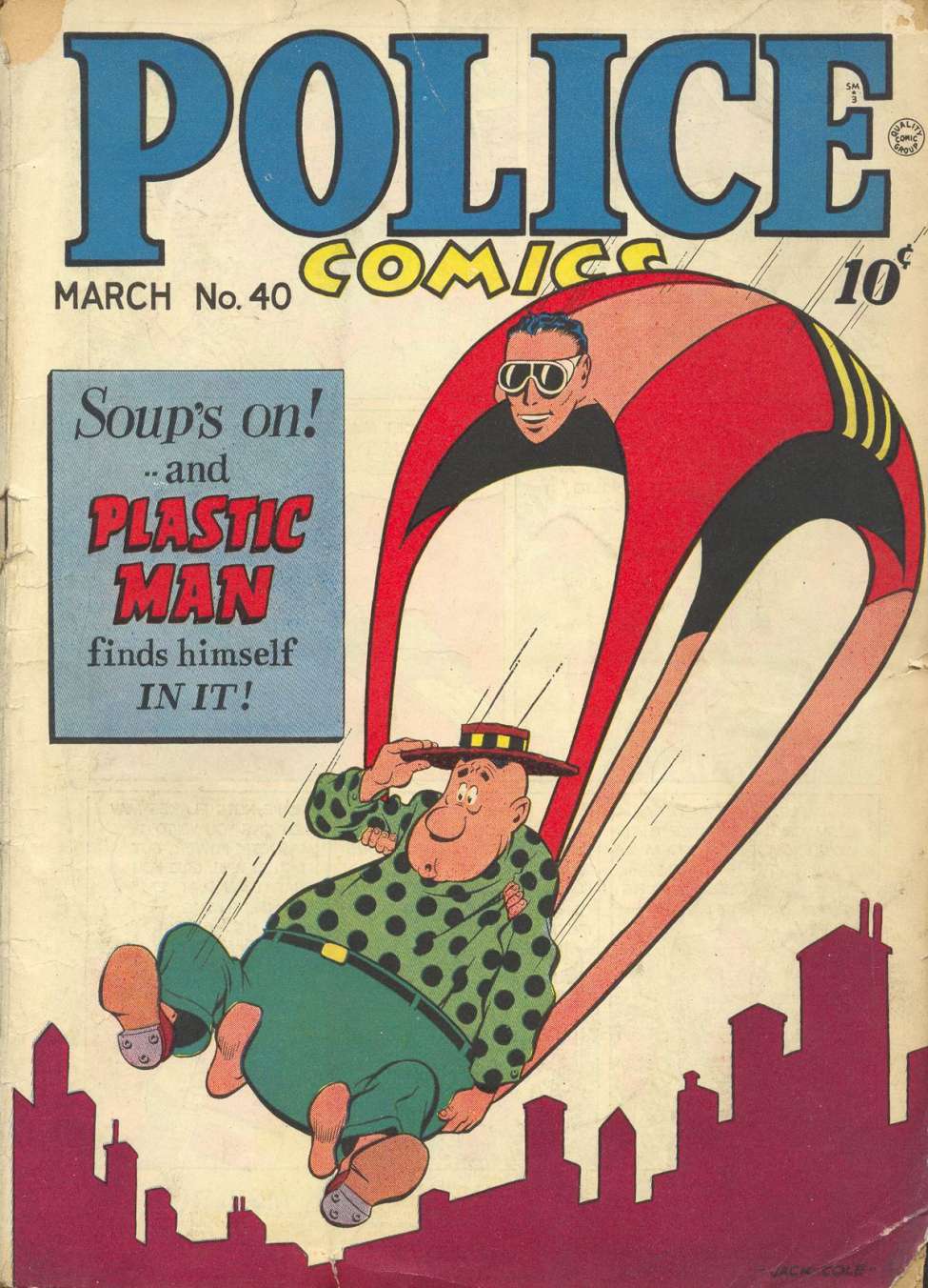Book Cover For Police Comics 40