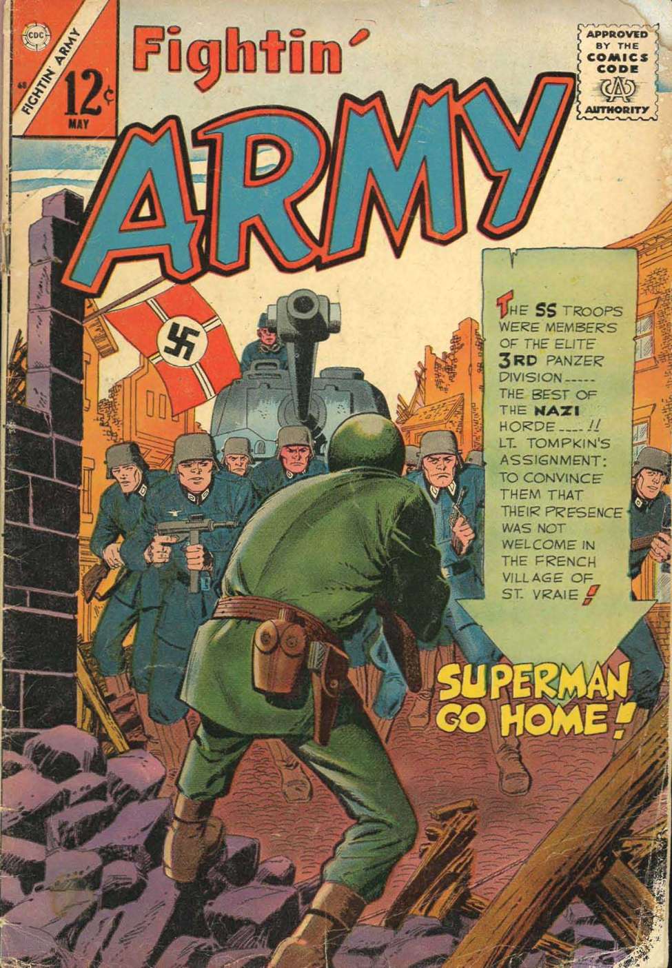 Comic Book Cover For Fightin' Army 68