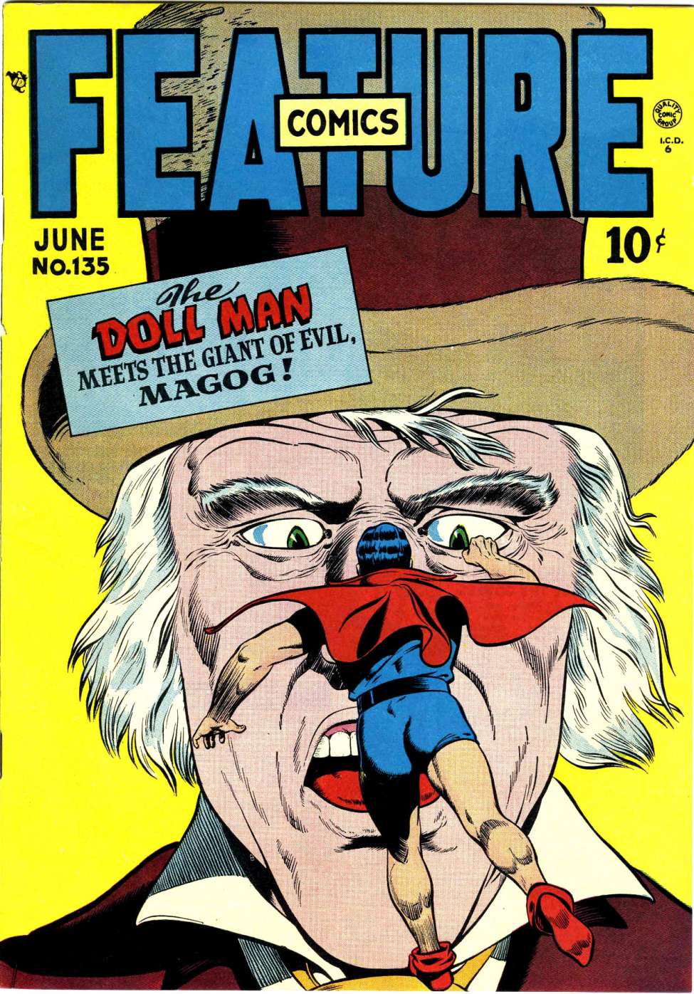 Comic Book Cover For Feature Comics 135