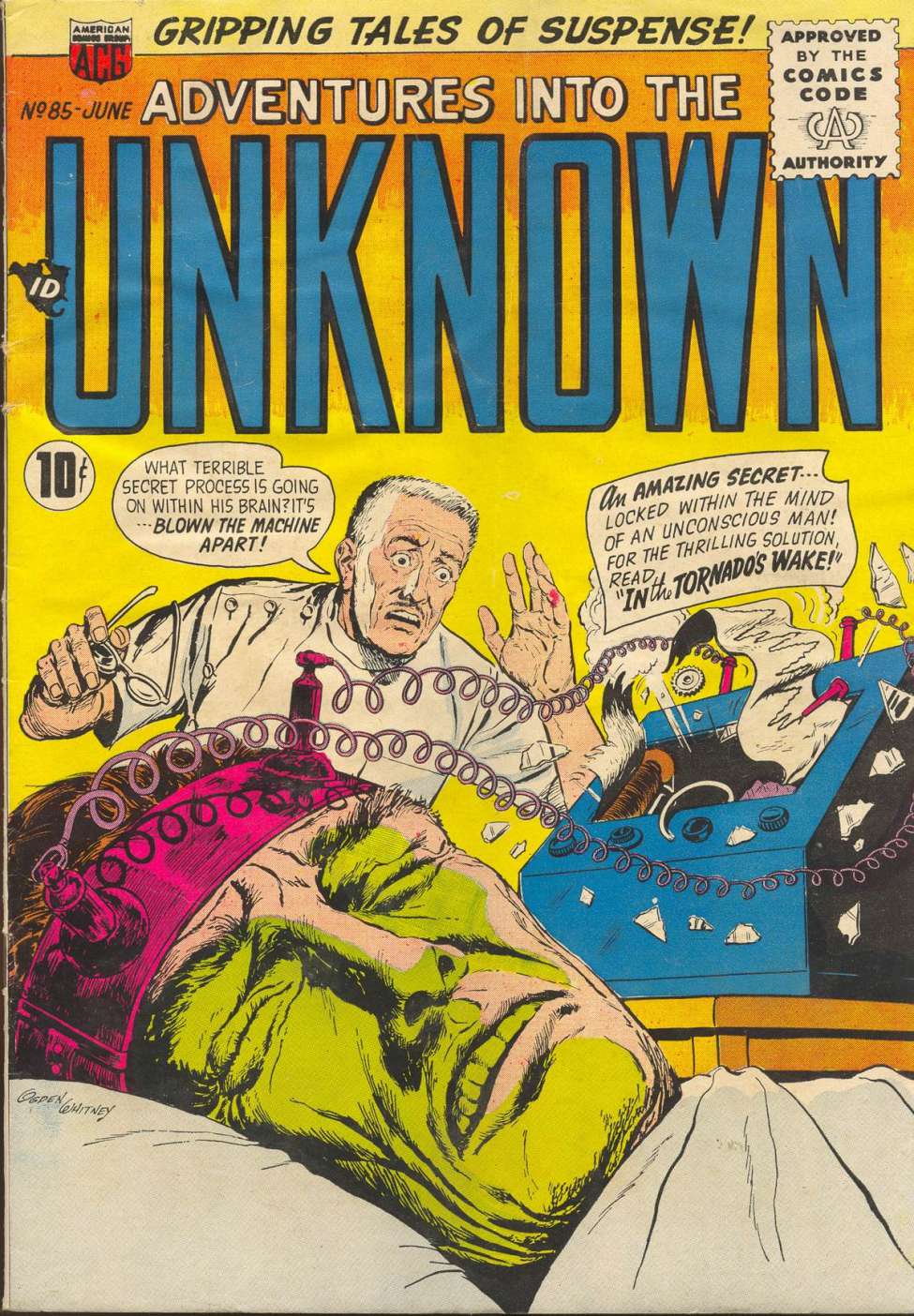 Comic Book Cover For Adventures into the Unknown 85