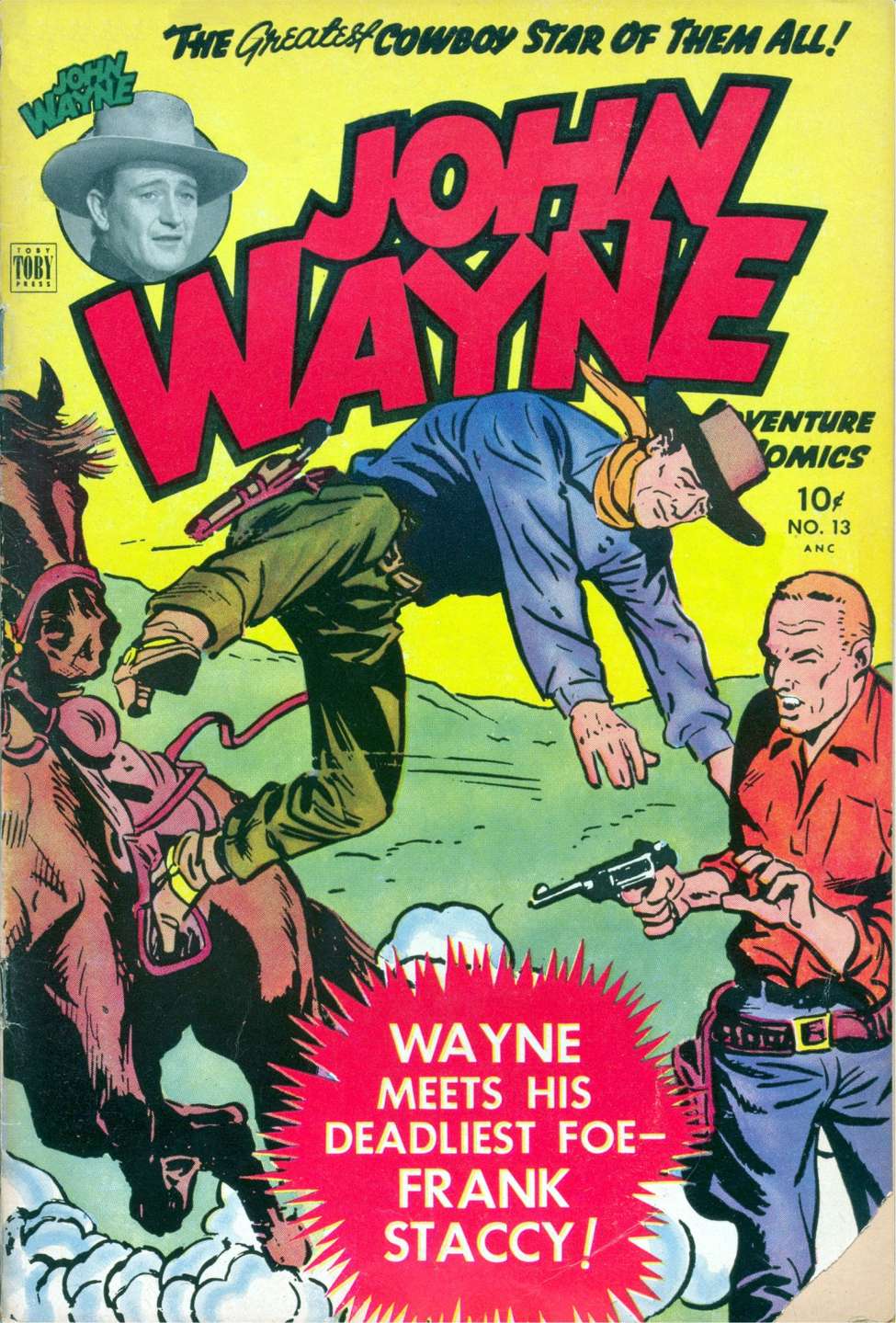 Comic Book Cover For John Wayne Adventure Comics 13