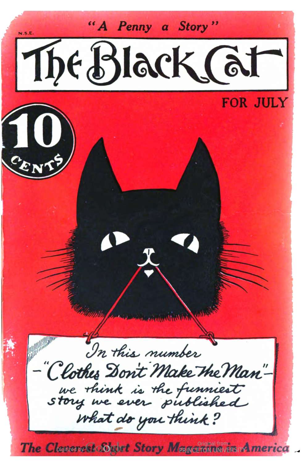 Book Cover For The Black Cat v19 10 - Clothes Don’t Make the Man - Maurice Bowman Phipps