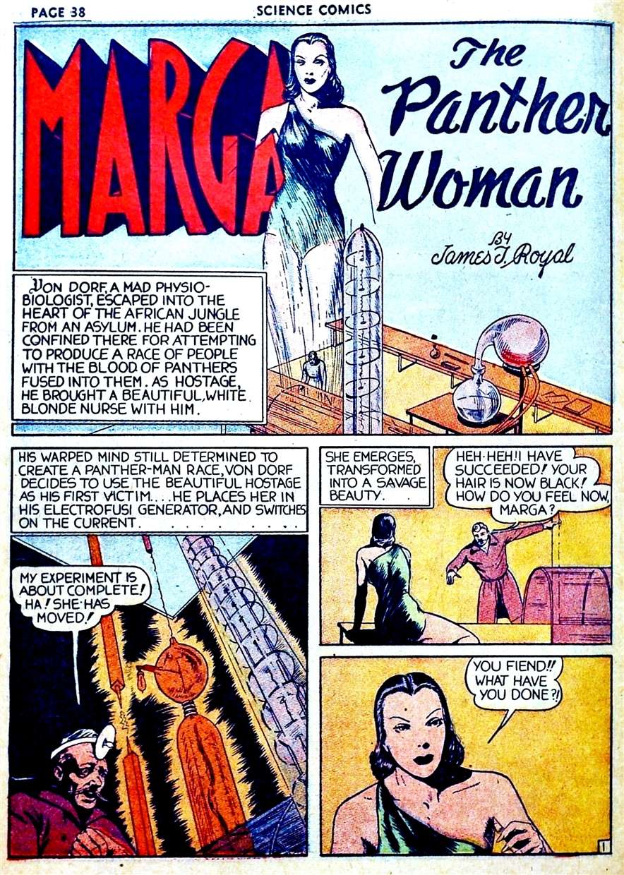 Comic Book Cover For Marga the Panther Woman Compilation Part 1