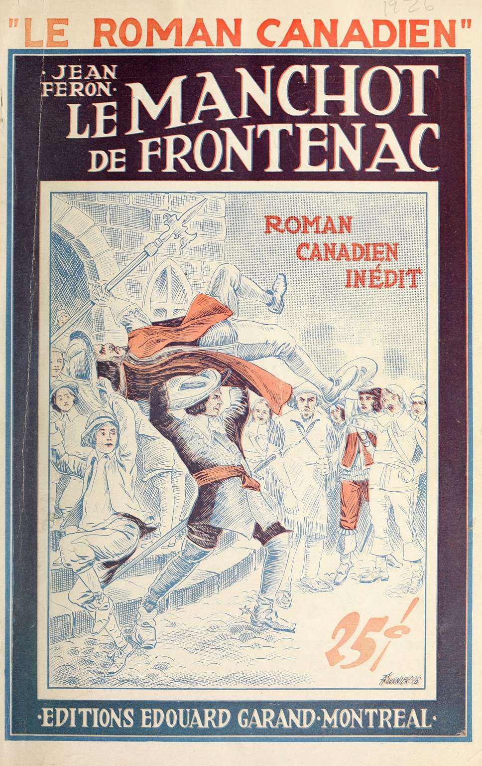 Book Cover For Le Roman Canadien 26 - Le manchot de Frontenac