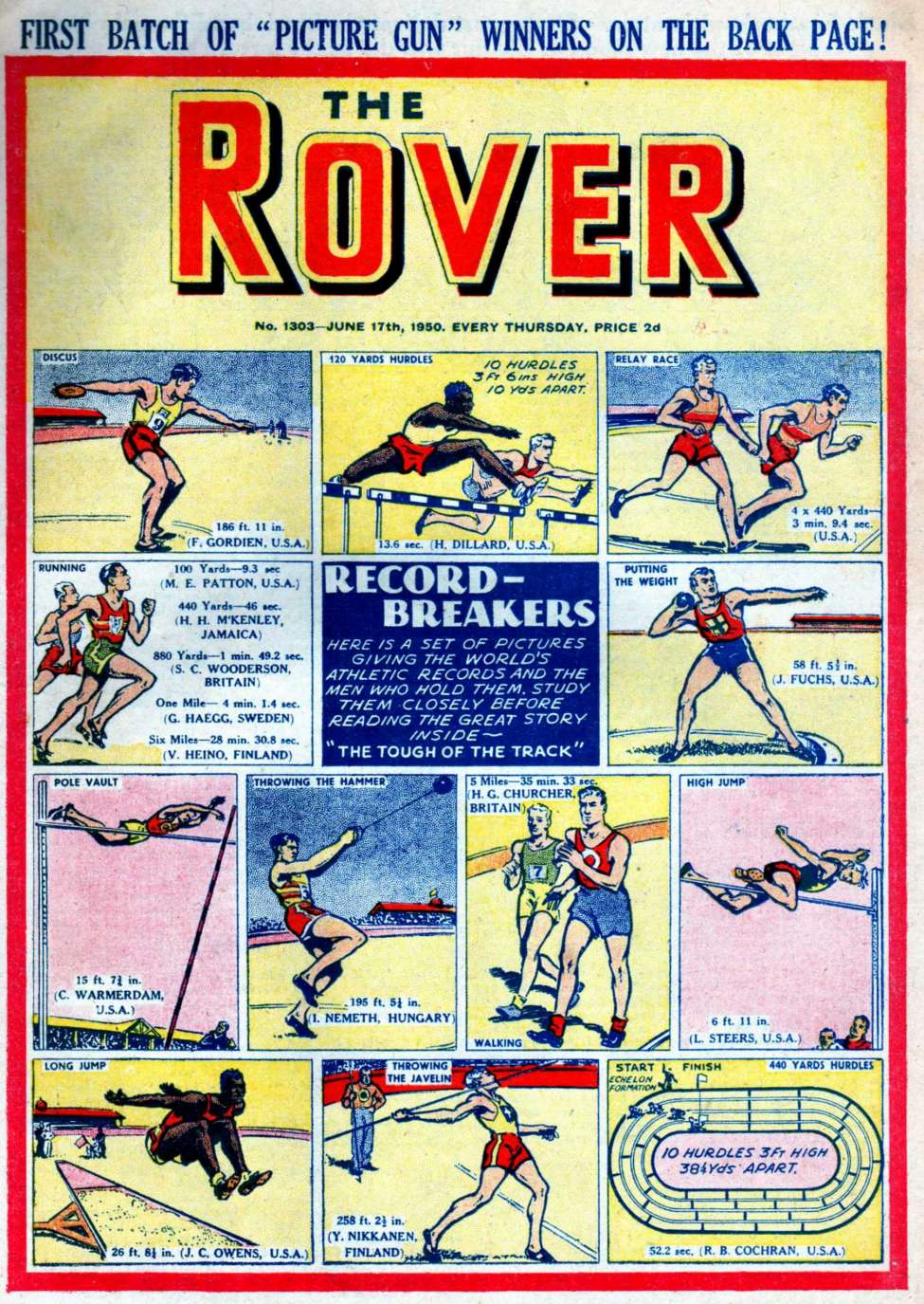 Comic Book Cover For The Rover 1303