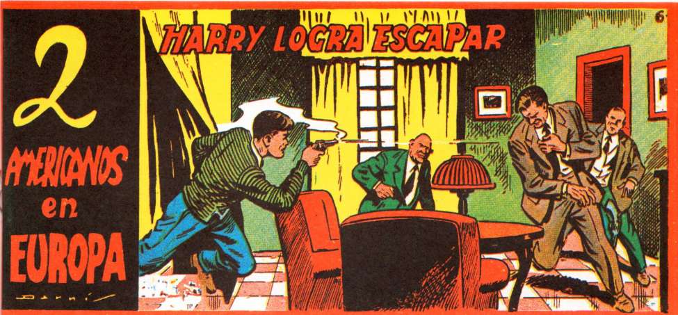 Comic Book Cover For Dos Americanos en Europa 6 - Harry Logra escapar