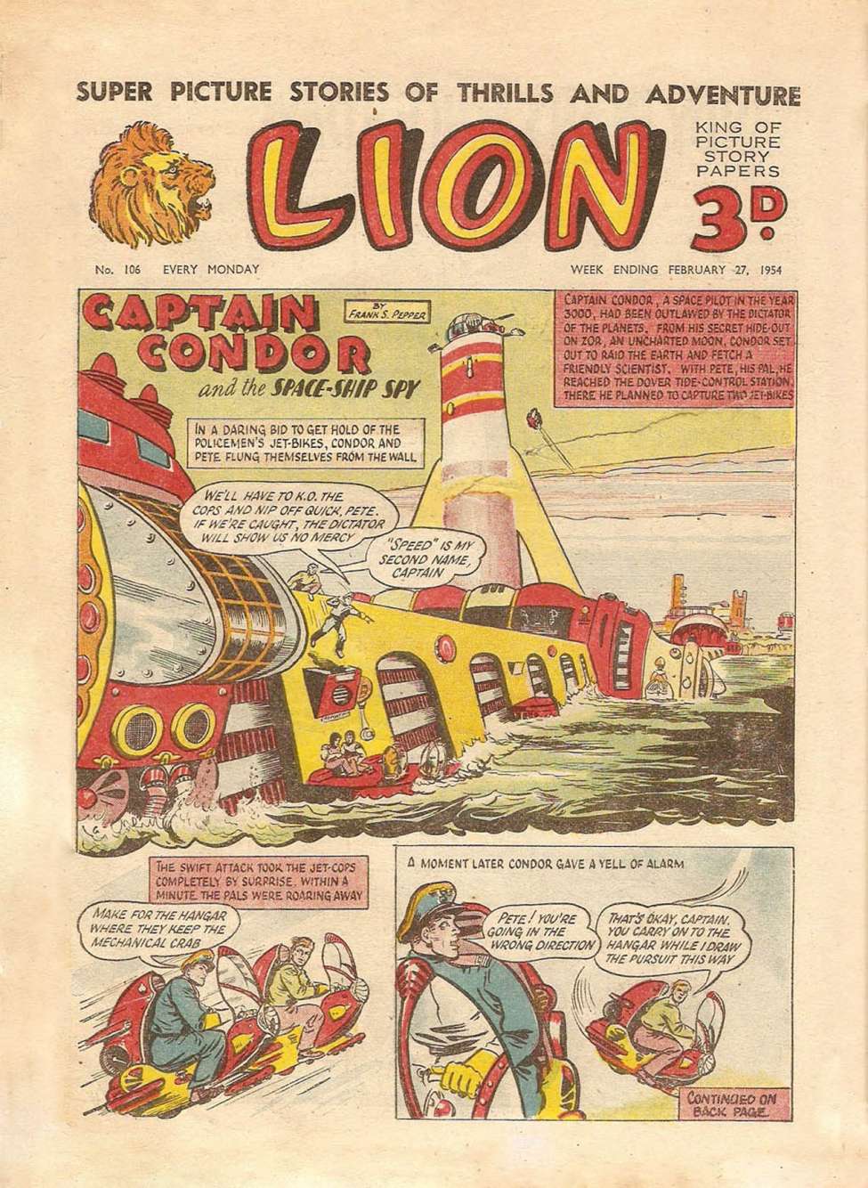 Comic Book Cover For Lion 106