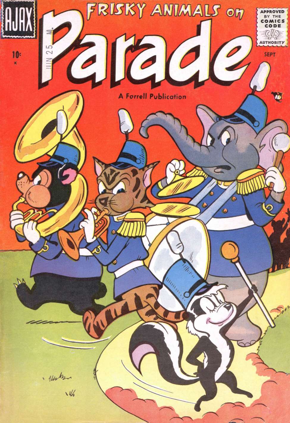 Book Cover For Frisky Animals on Parade 1 - Version 2