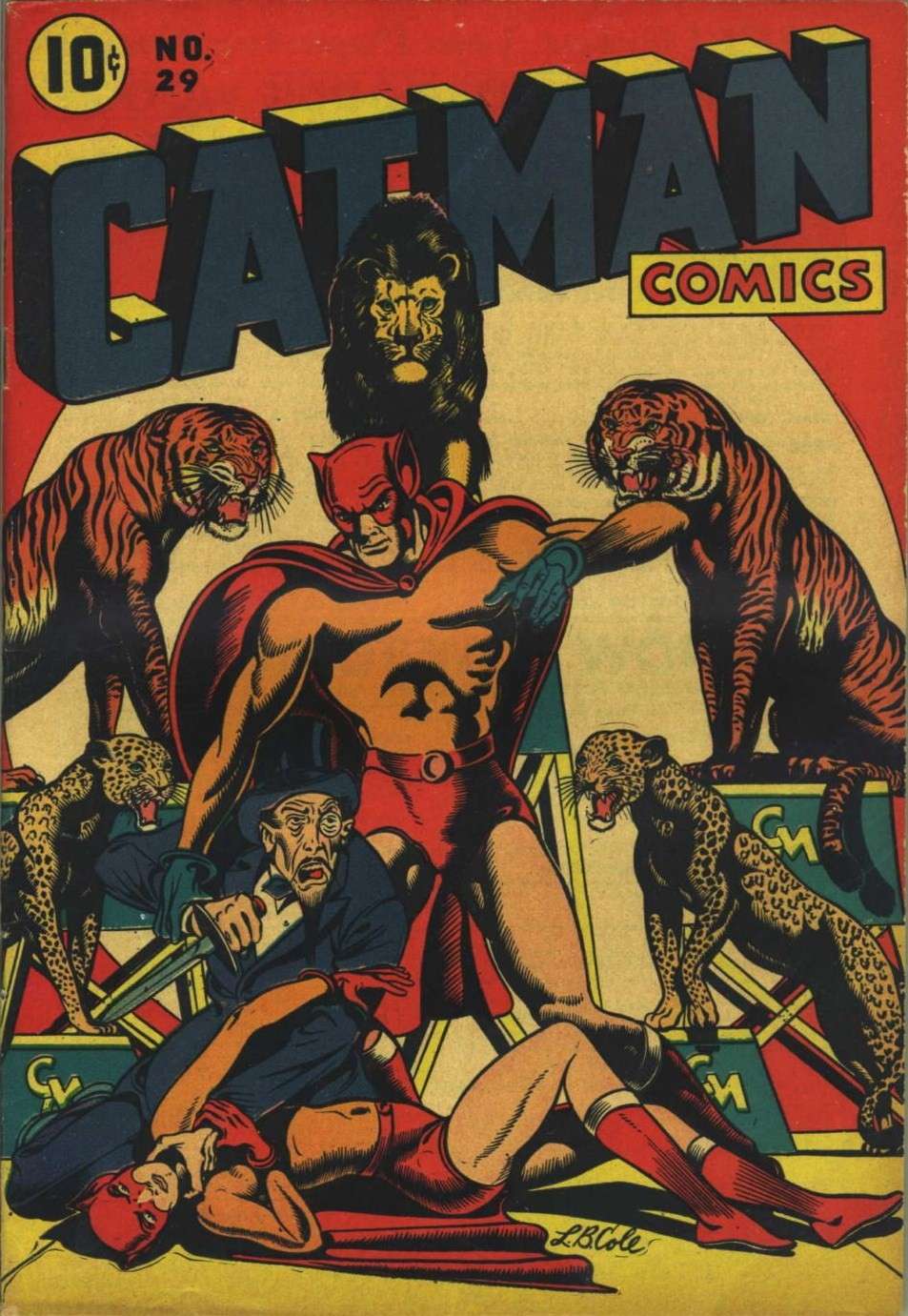 Comic Book Cover For Cat-Man Comics 29
