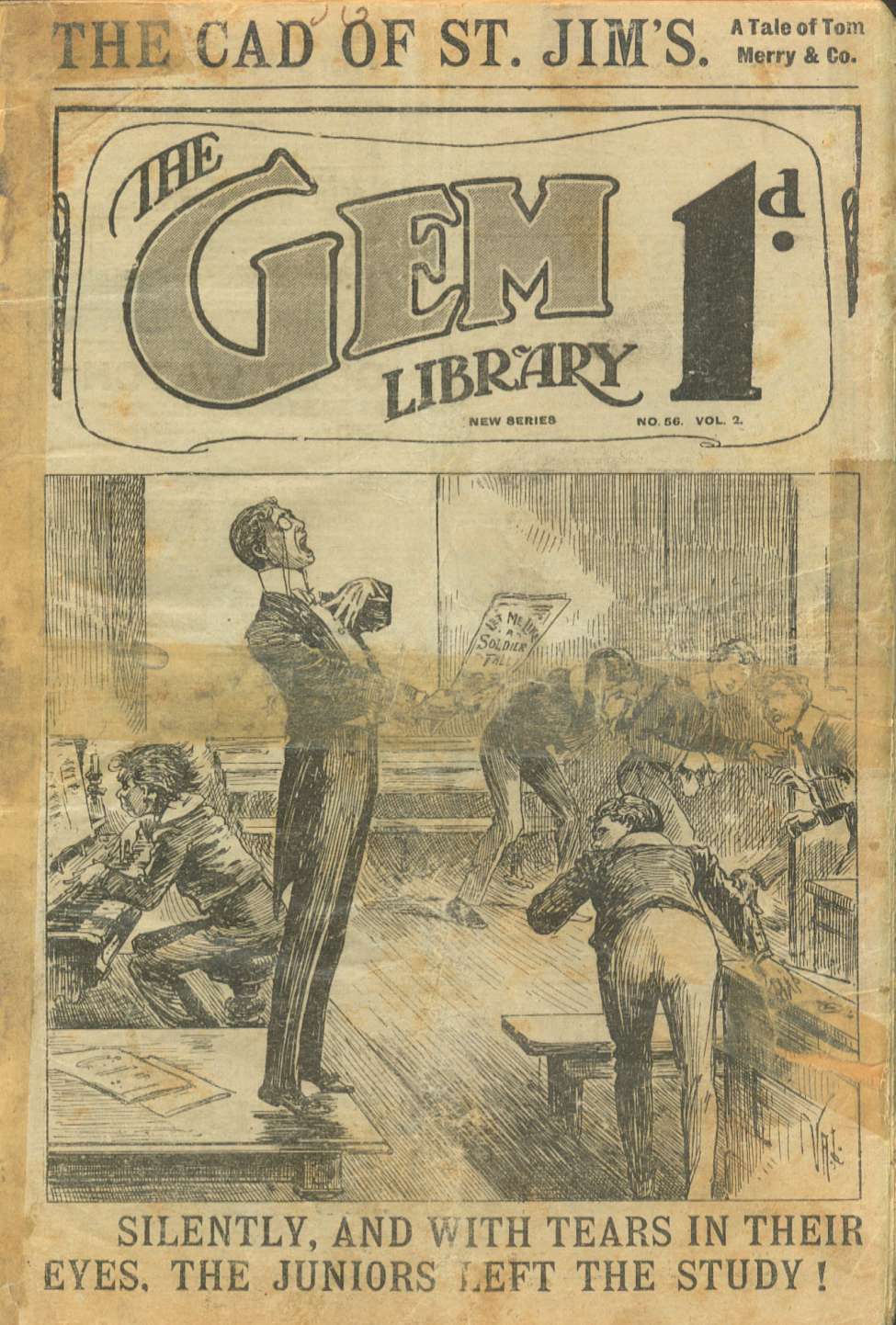 Comic Book Cover For The Gem v2 56 - The Cad of St. Jim’s