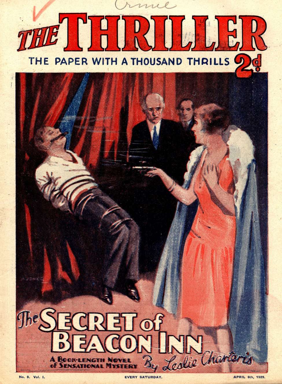 Comic Book Cover For The Thriller 9
