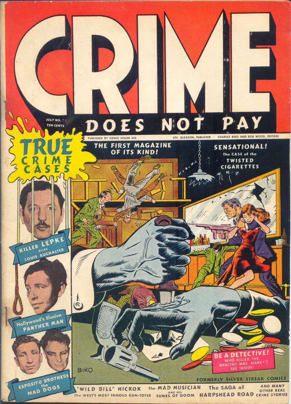 Comic Book Cover For Crime Does Not Pay 22