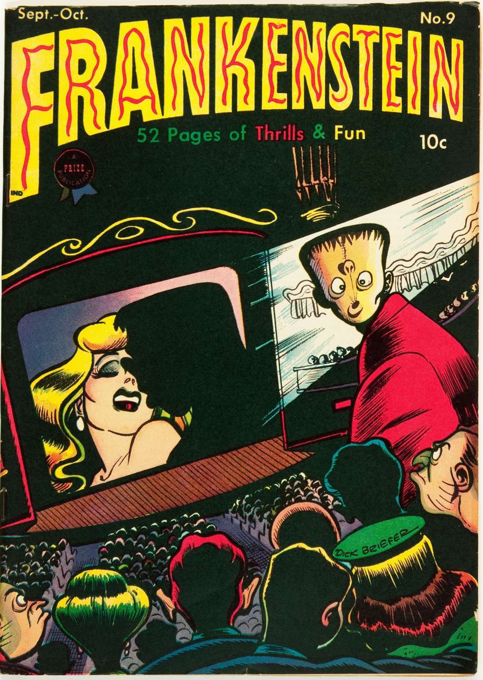 Comic Book Cover For Frankenstein 9