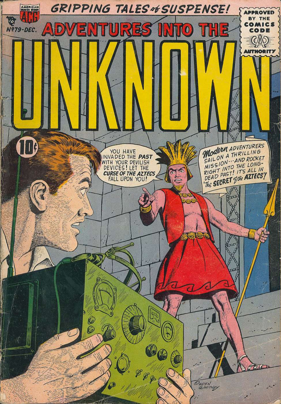 Comic Book Cover For Adventures into the Unknown 79