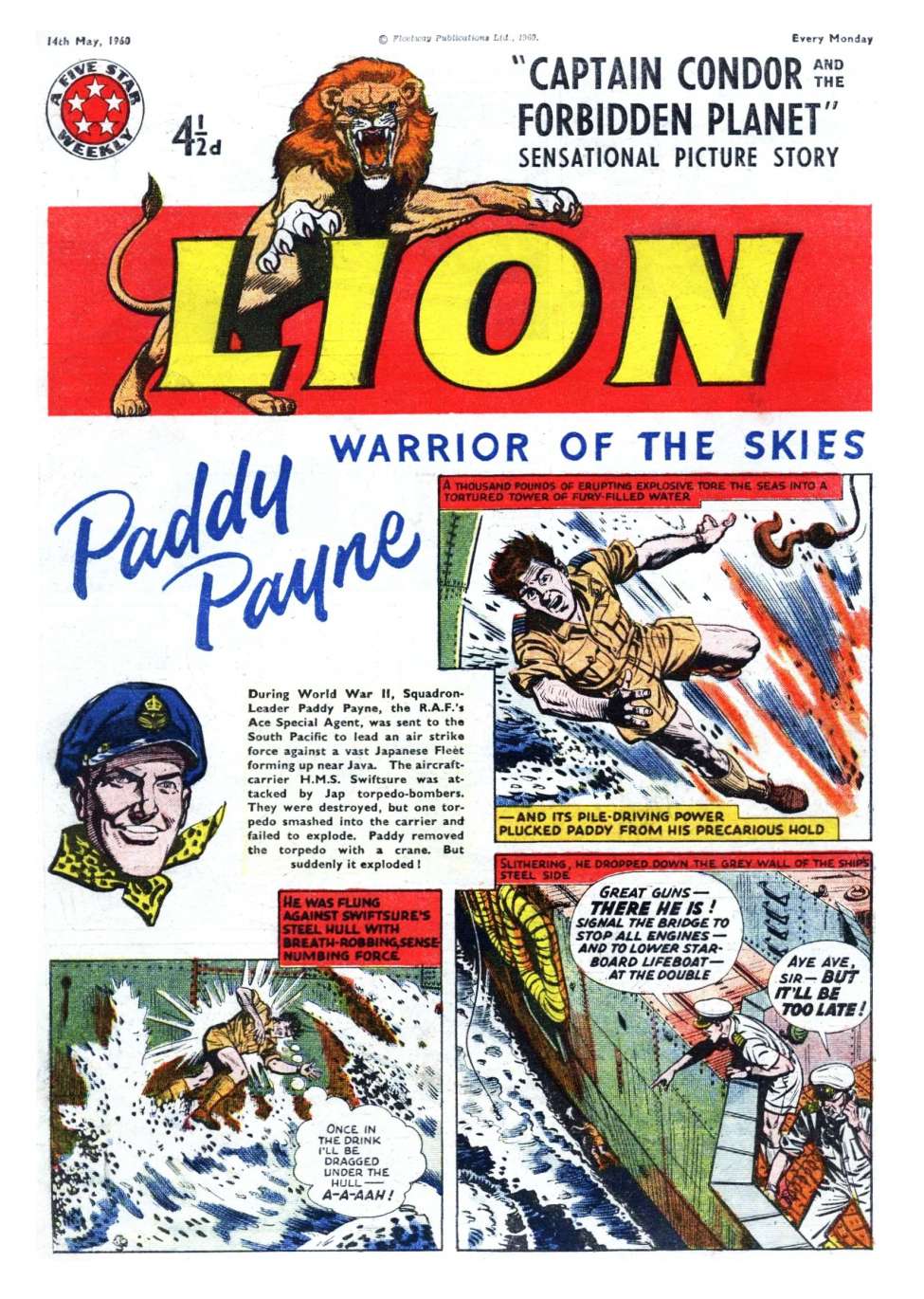 Comic Book Cover For Lion 423