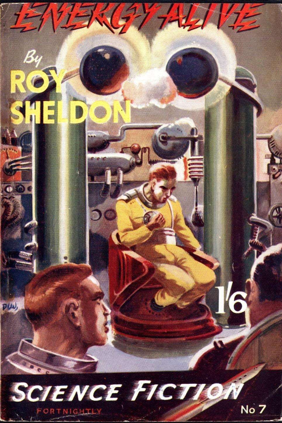 Comic Book Cover For Authentic Science Fiction 7 - Energy Alive - Roy Sheldon