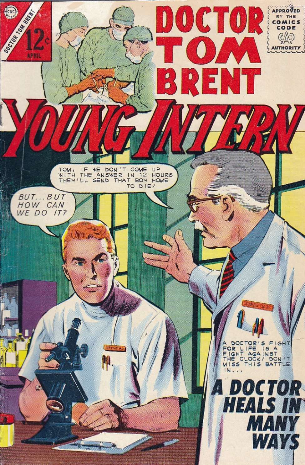 Comic Book Cover For Doctor Tom Brent, Young Intern 2 (damaged) - Version 2