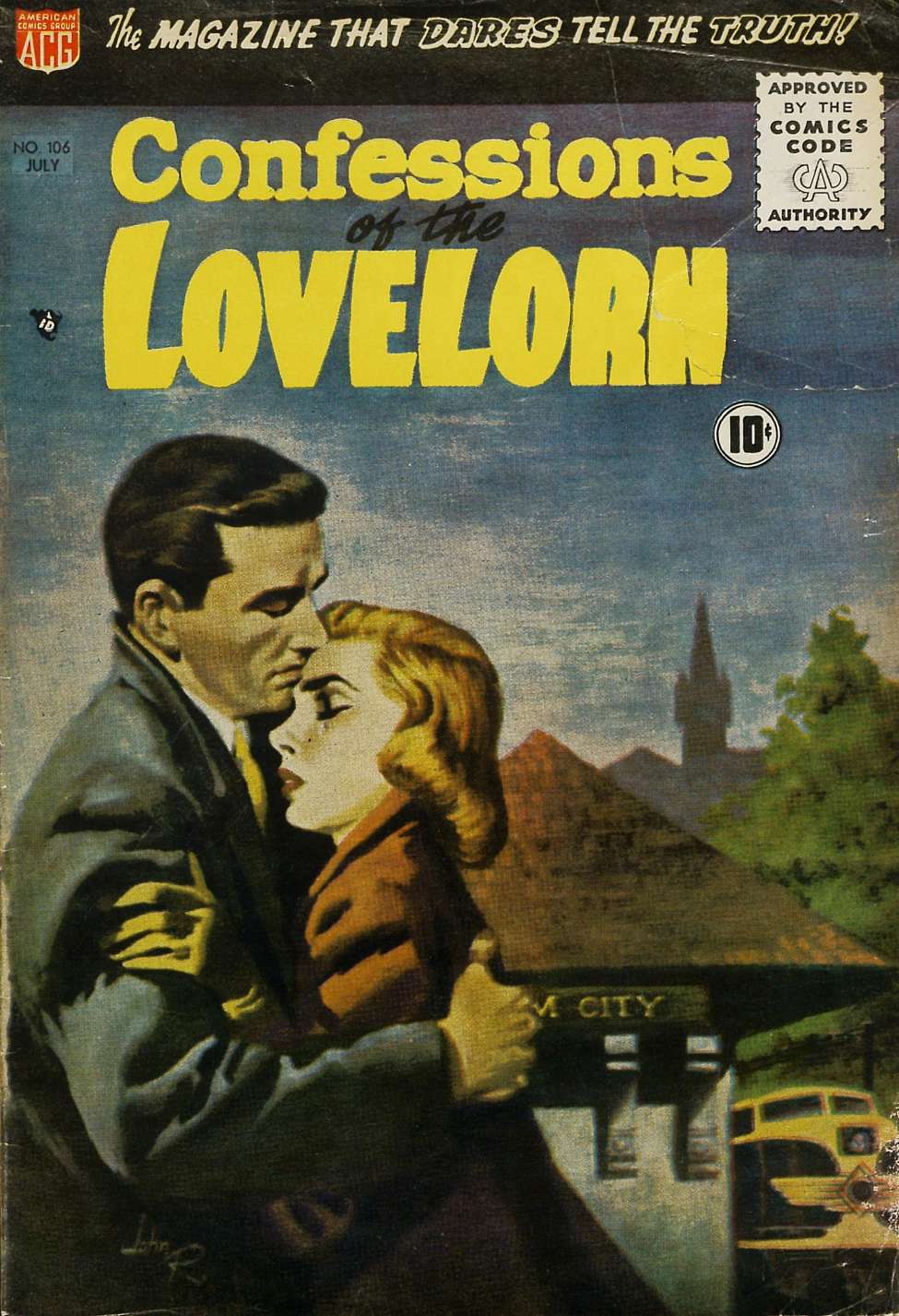 Comic Book Cover For Confessions of the Lovelorn 106