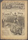 Cover For Beadle's Half Dime Library 464 - Nimble Nick, the Circus Prince