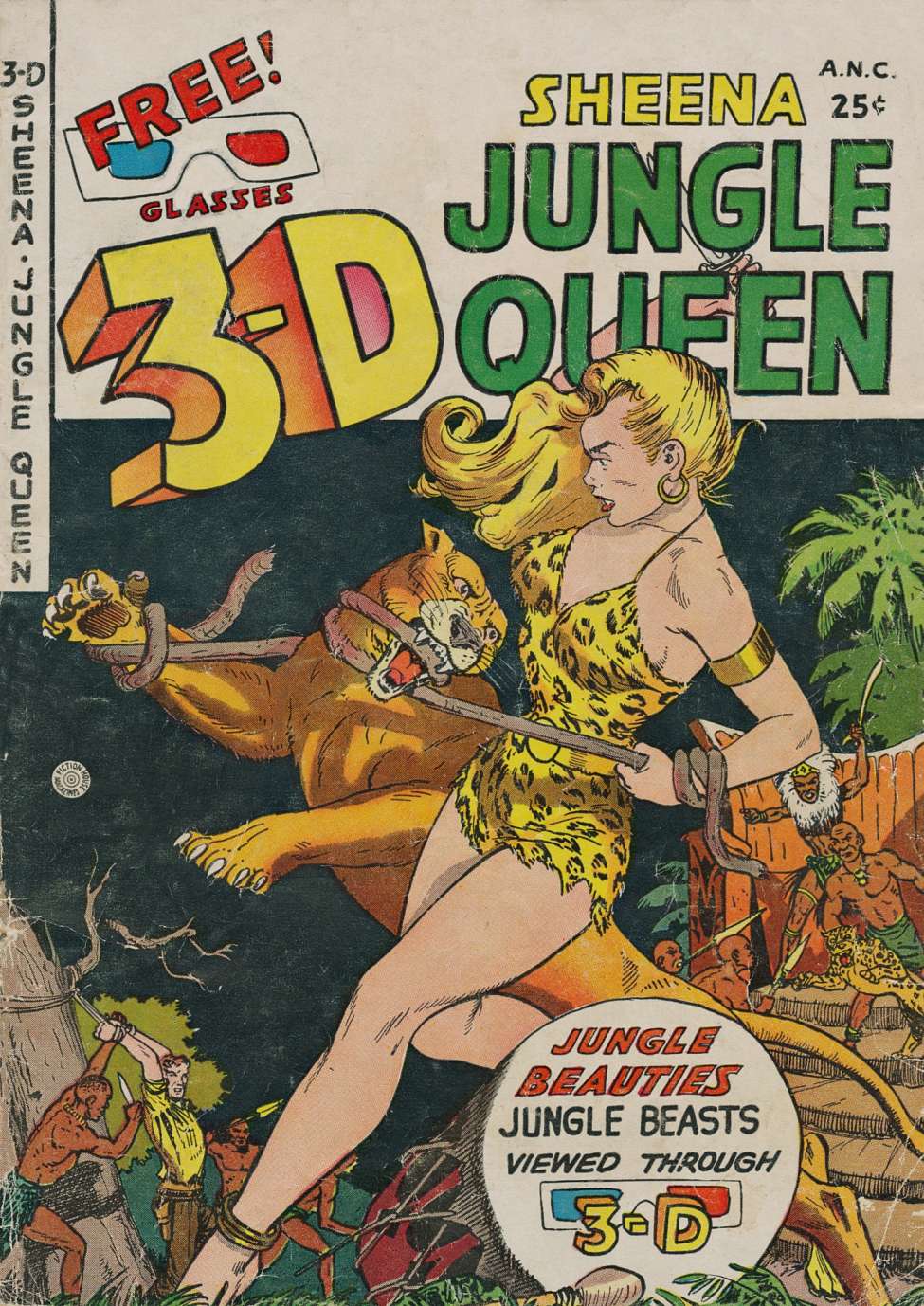 Book Cover For 3-D Sheena, Jungle Queen 1