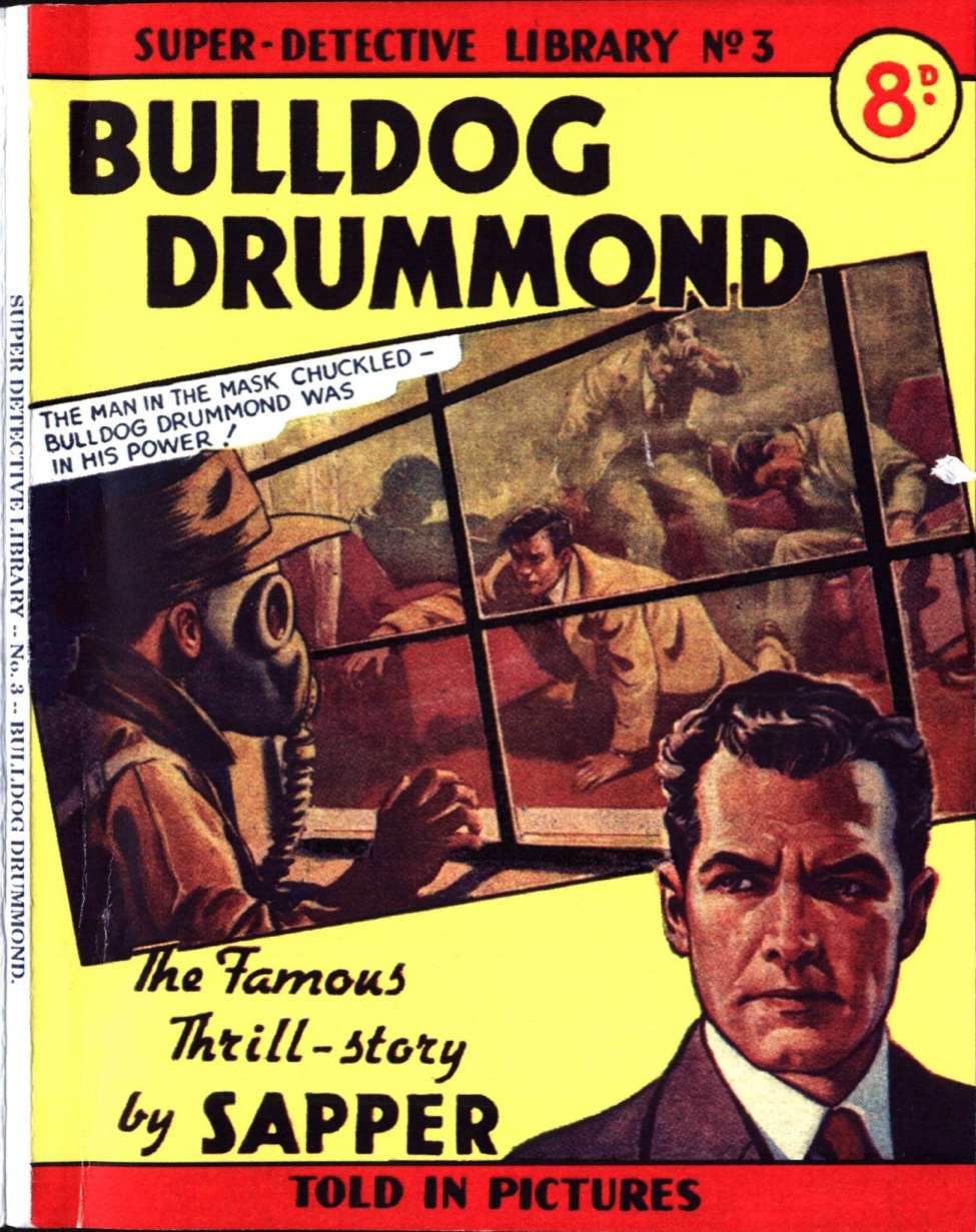 Comic Book Cover For Super Detective Library 3 - Bulldog Drummond