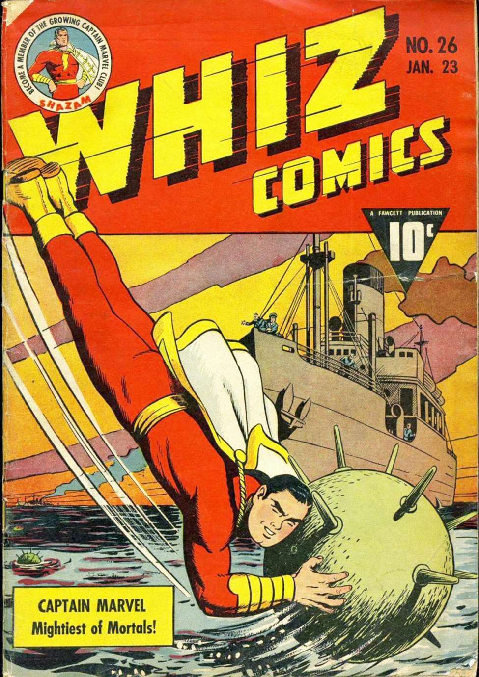 Comic Book Cover For Capt. Marvel Whiz Archives Vol 6