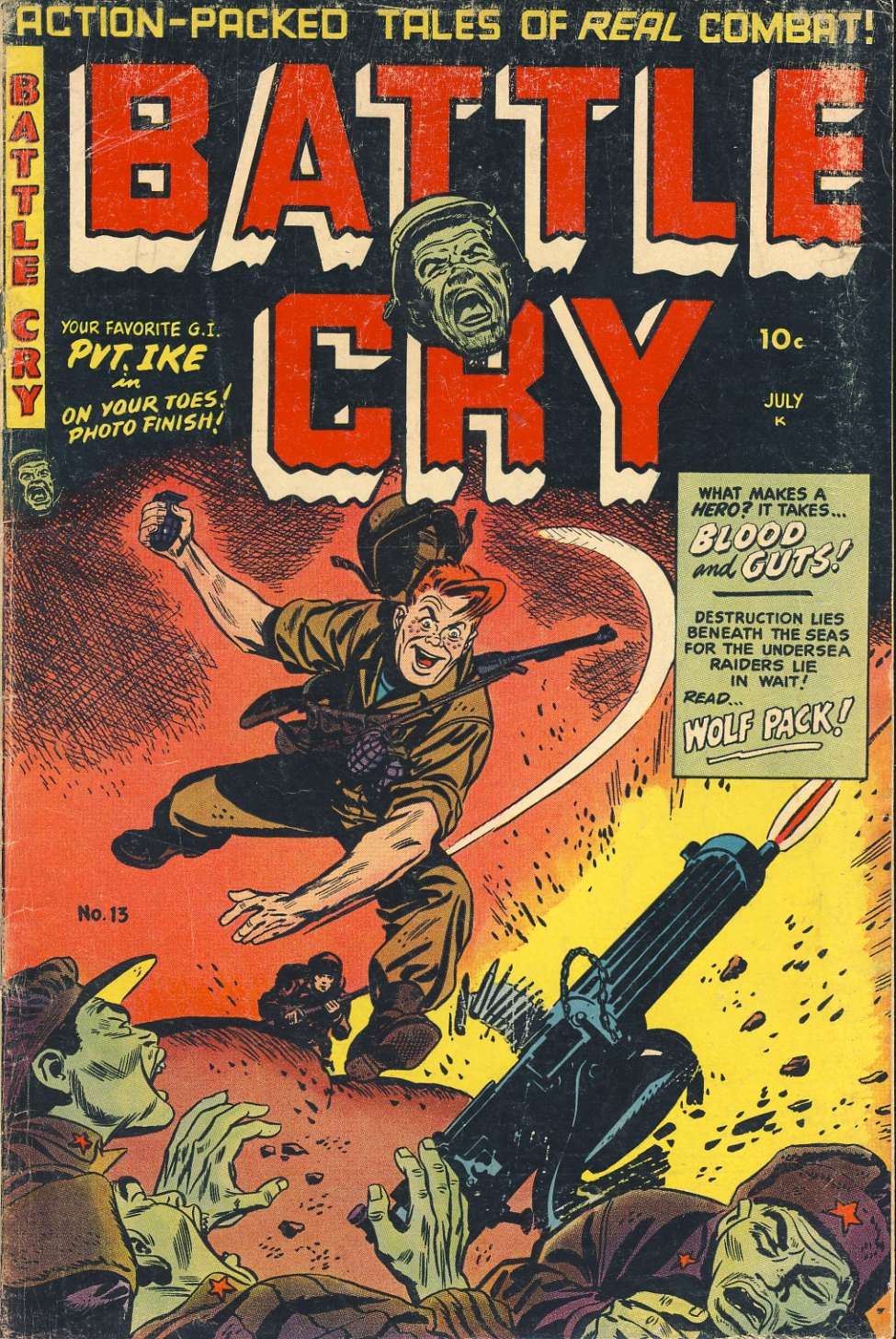 Comic Book Cover For Battle Cry 13