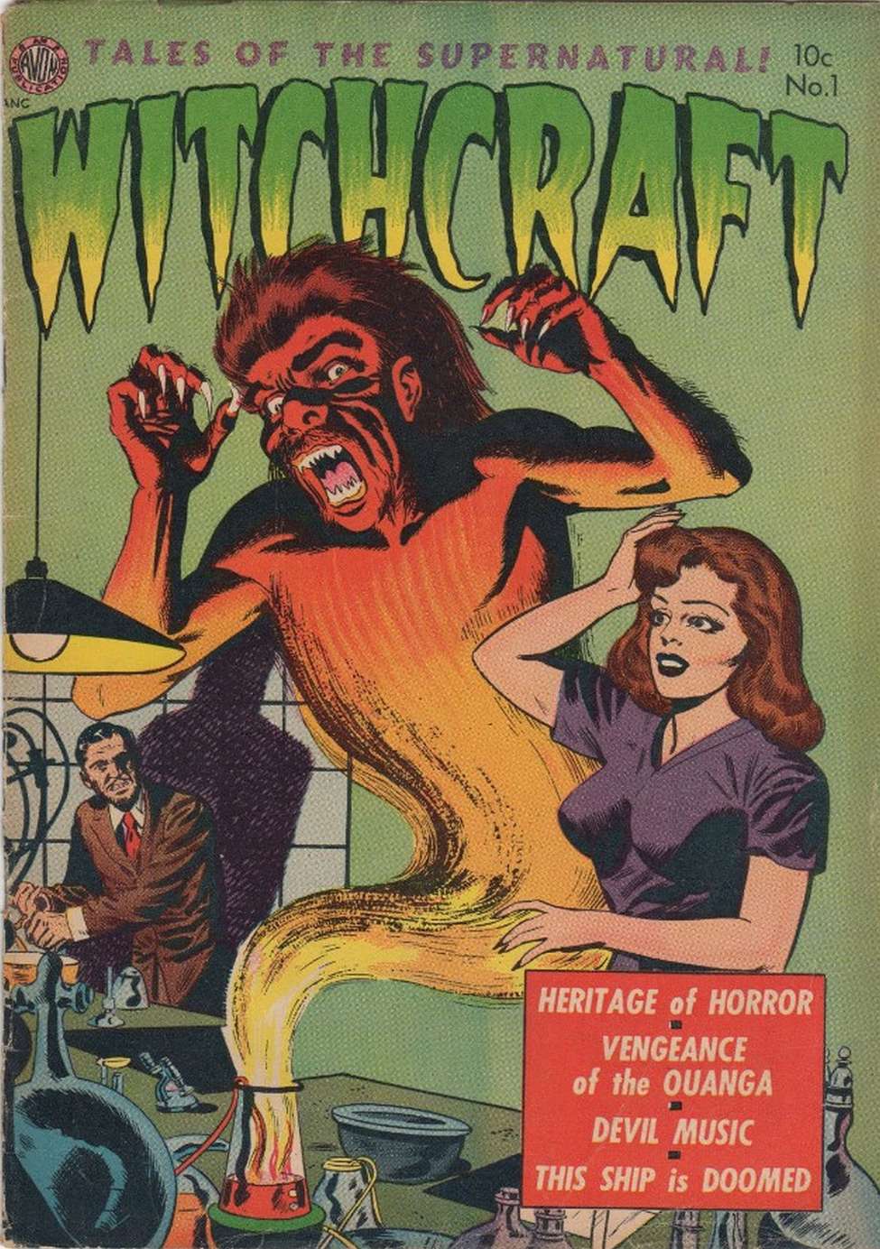 Comic Book Cover For Witchcraft 1