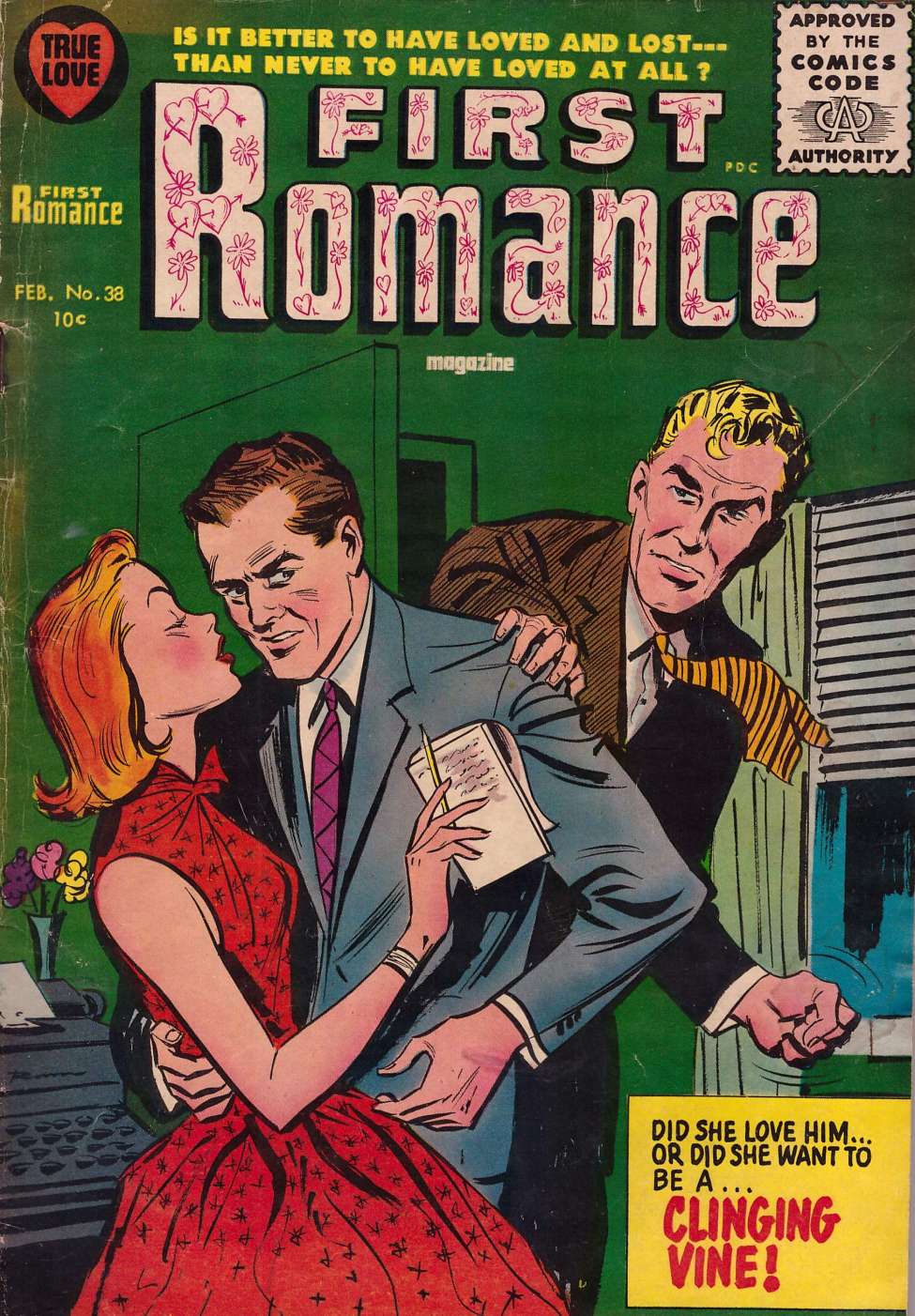 Book Cover For First Romance Magazine 38