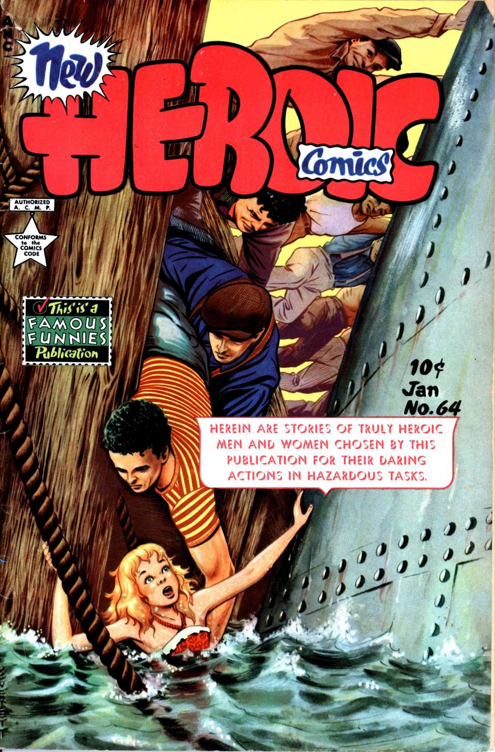 Comic Book Cover For New Heroic Comics 64