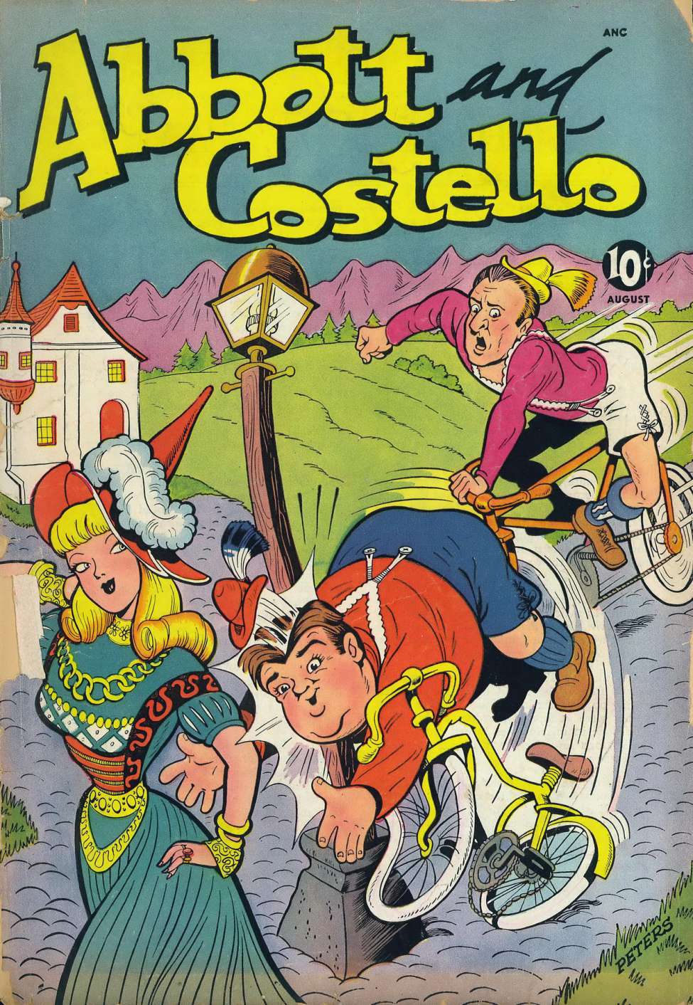 Comic Book Cover For Abbott and Costello Comics 10