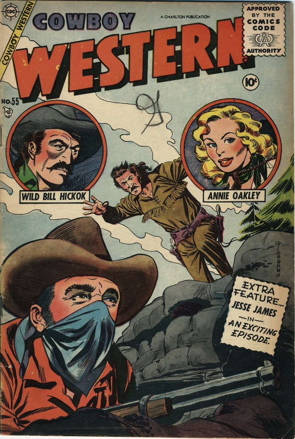 Comic Book Cover For Cowboy Western 55