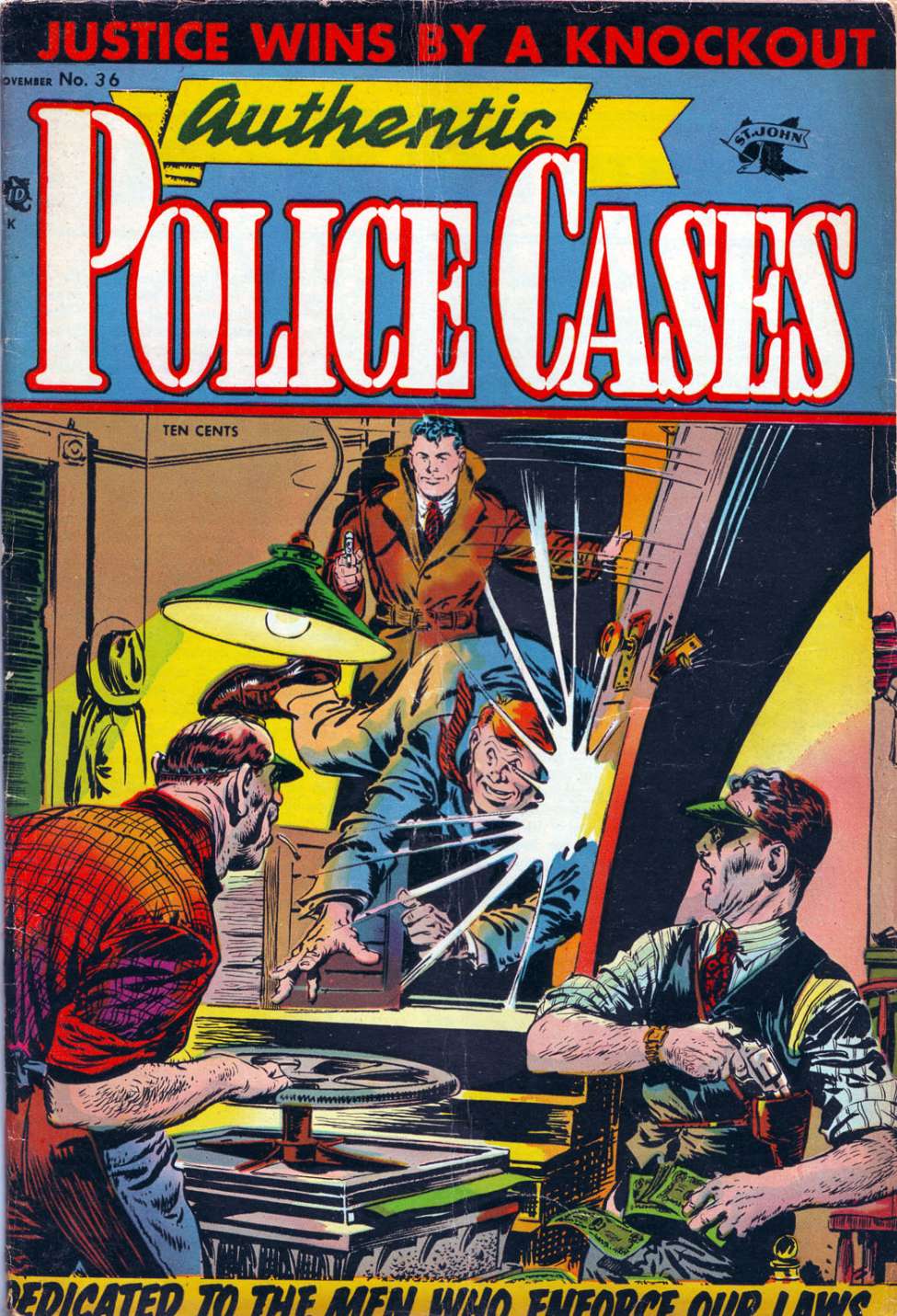 Comic Book Cover For Authentic Police Cases 36