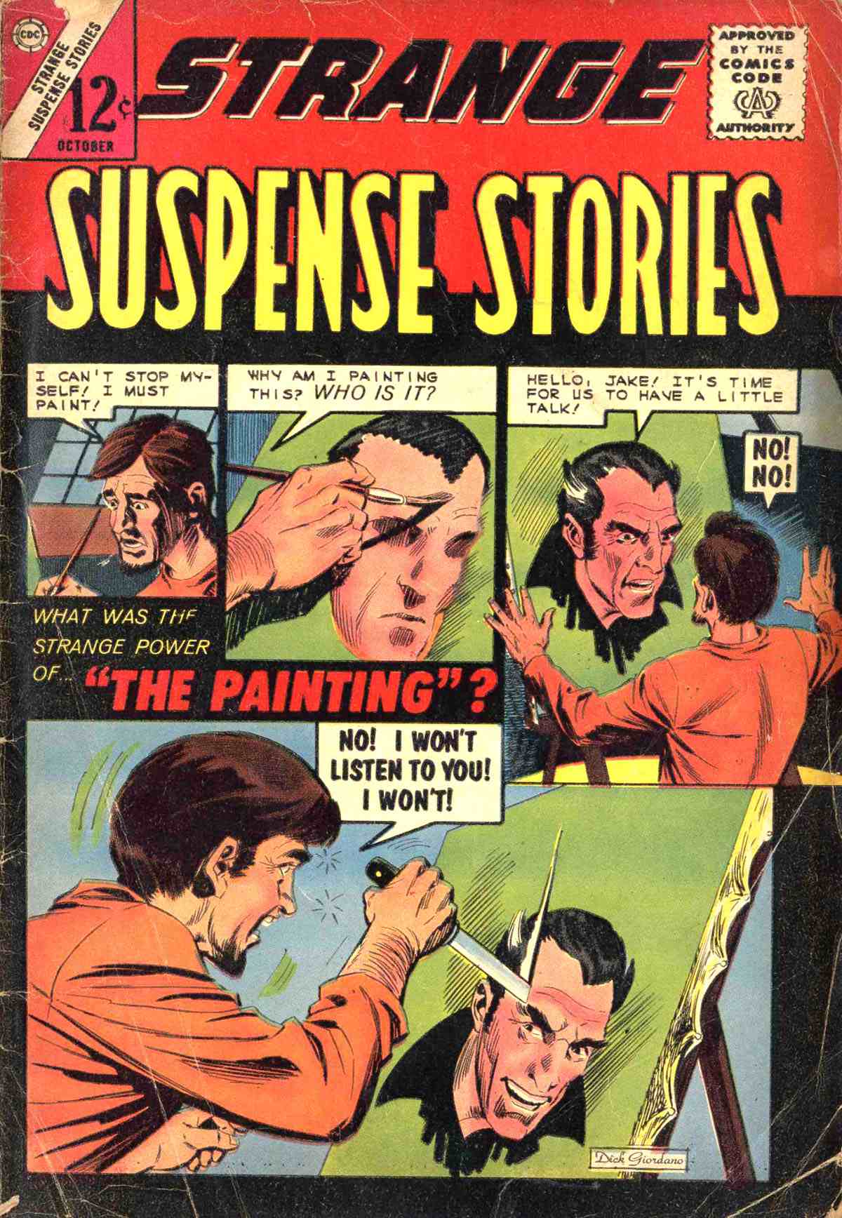 Comic Book Cover For Strange Suspense Stories 72