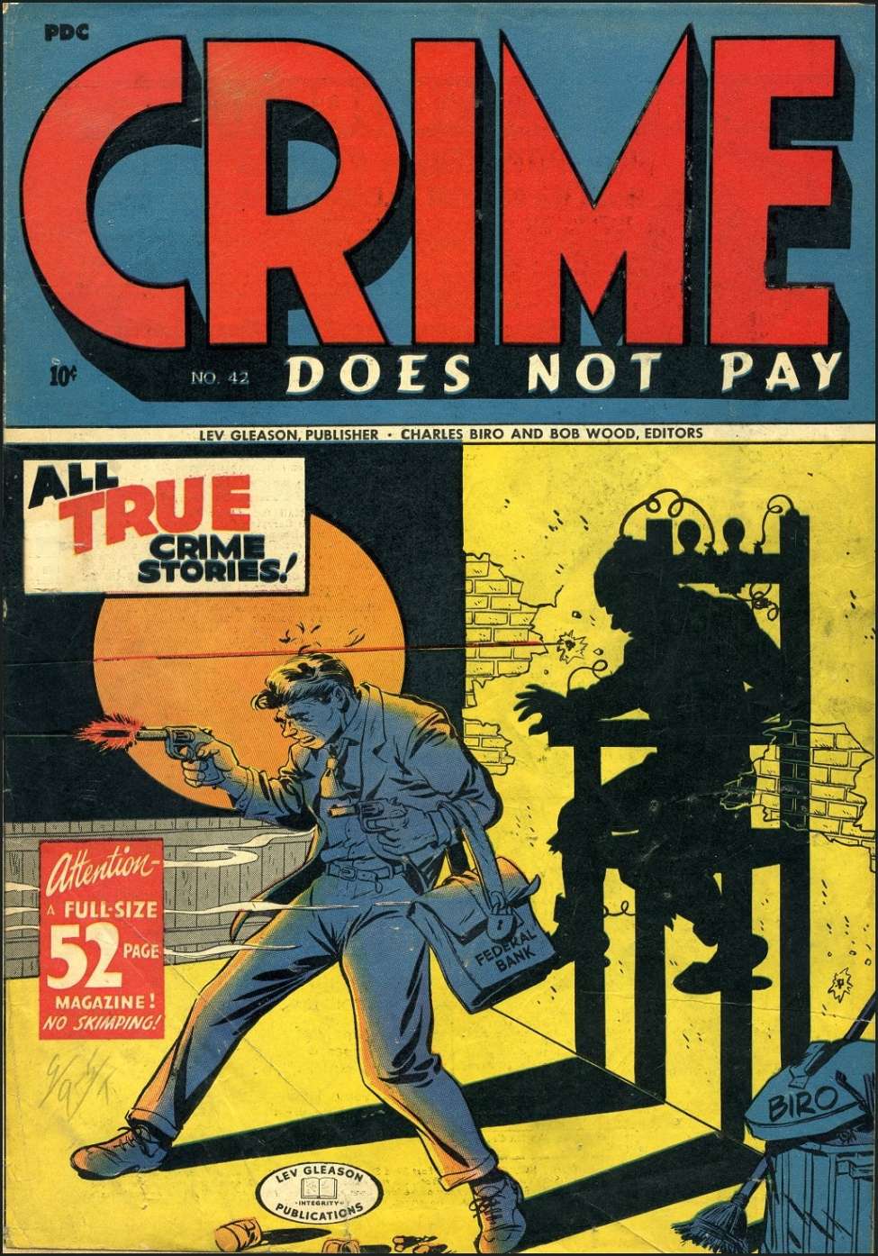 Comic Book Cover For Crime Does Not Pay 42