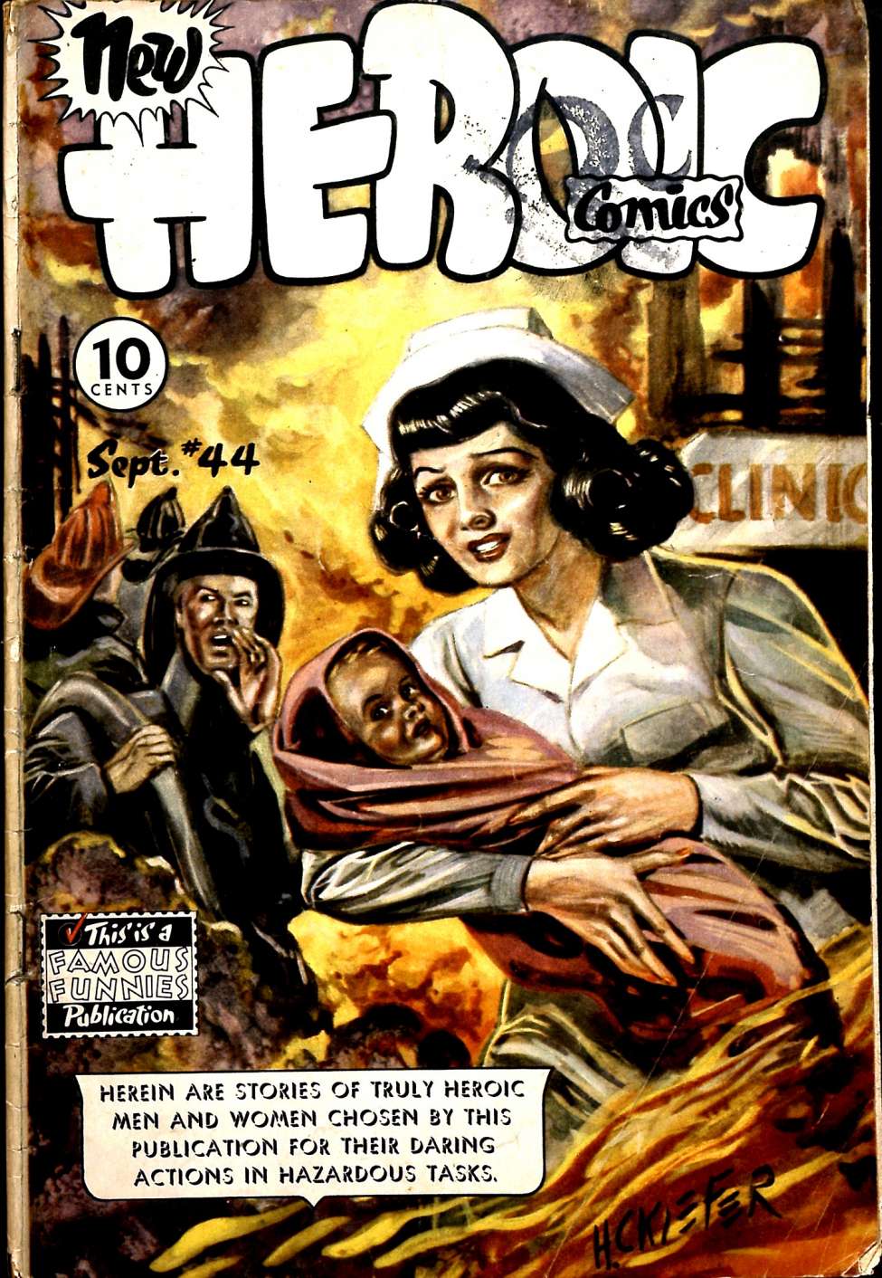 Comic Book Cover For Heroic Comics 44