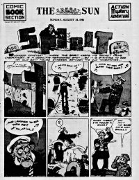 Large Thumbnail For The Spirit (1941-08-24) - Baltimore Sun (b/w)