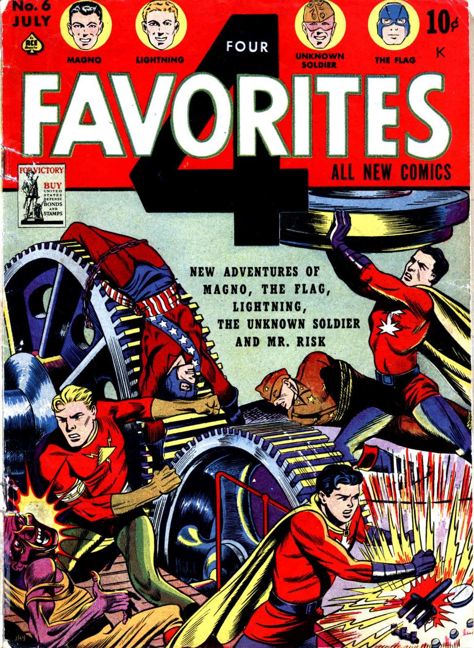 Comic Book Cover For Four Favorites 6 (alt) - Version 2