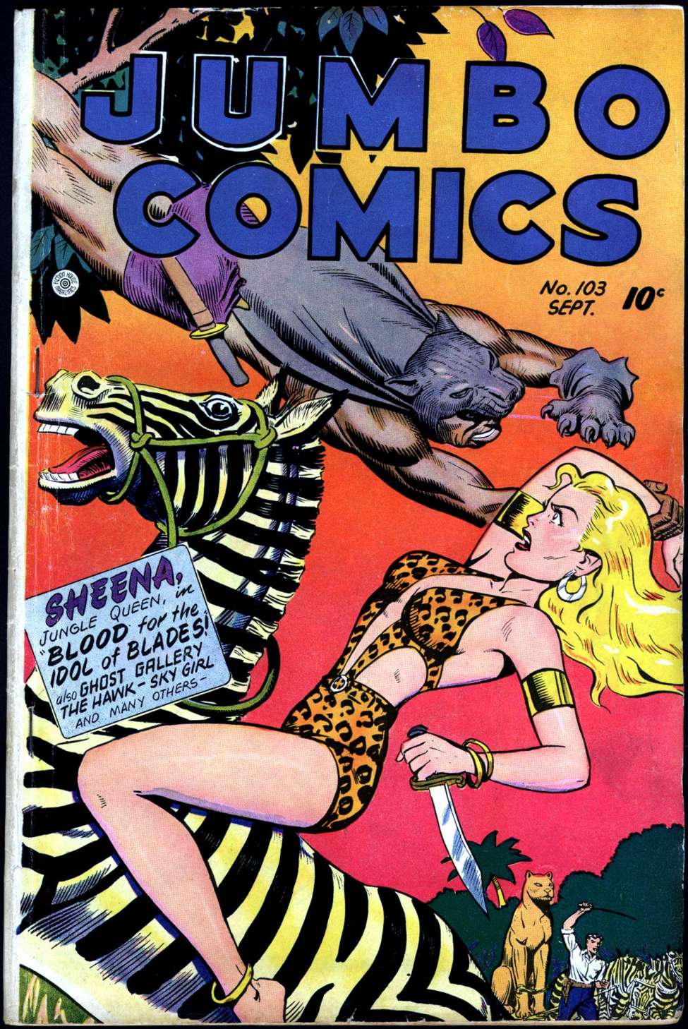 Comic Book Cover For Jumbo Comics 103