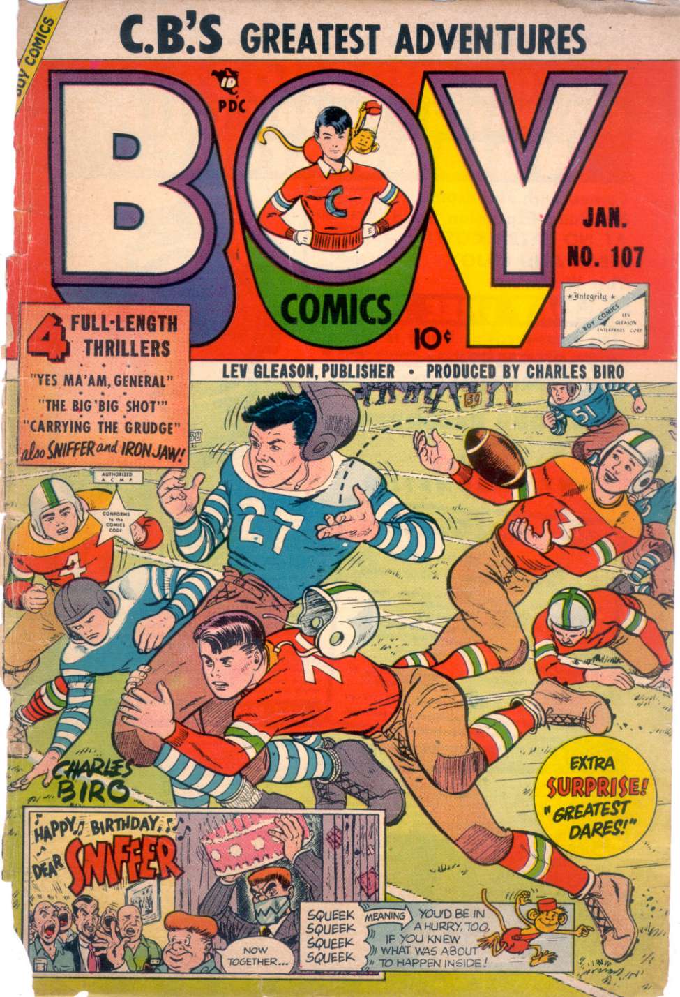 Comic Book Cover For Boy Comics 107